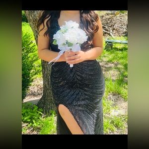 A Black Sequins Prom Dress From Dillards